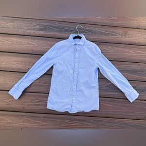 Zara Kids Slim Fit Blue Button-Up Shirt size 9 - excellent condition